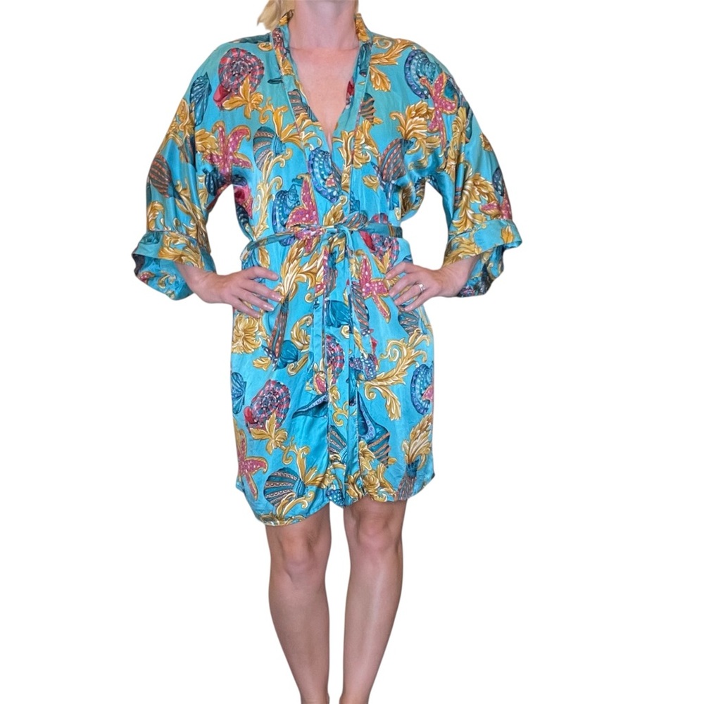 Victoria’s Secret Vintage Gold Tag Silk Robe